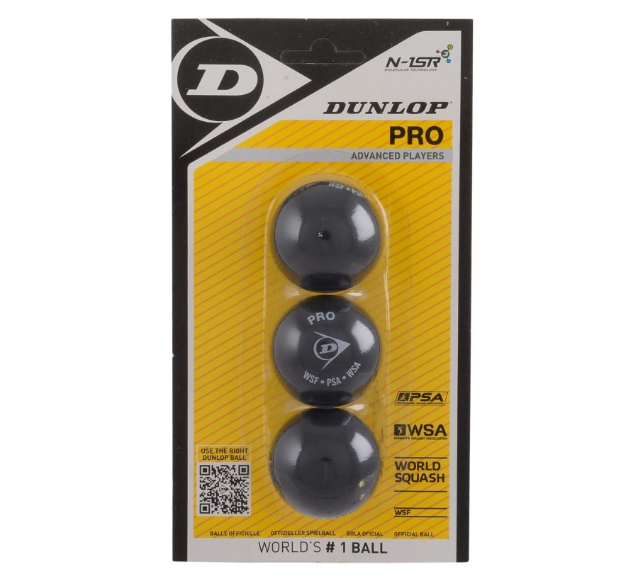 images Dunlop Pro HA squash ball blister pack of 3