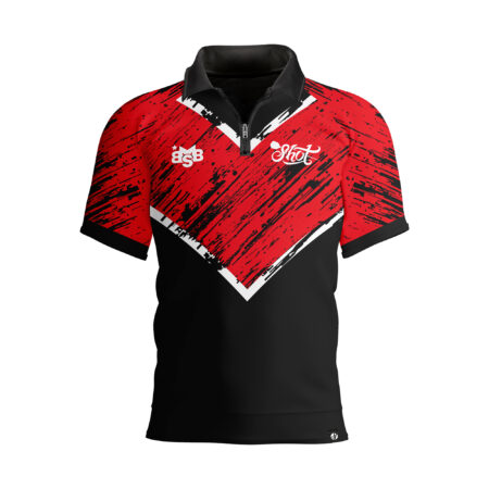 Shot Michael Smith Red Stripe Polo